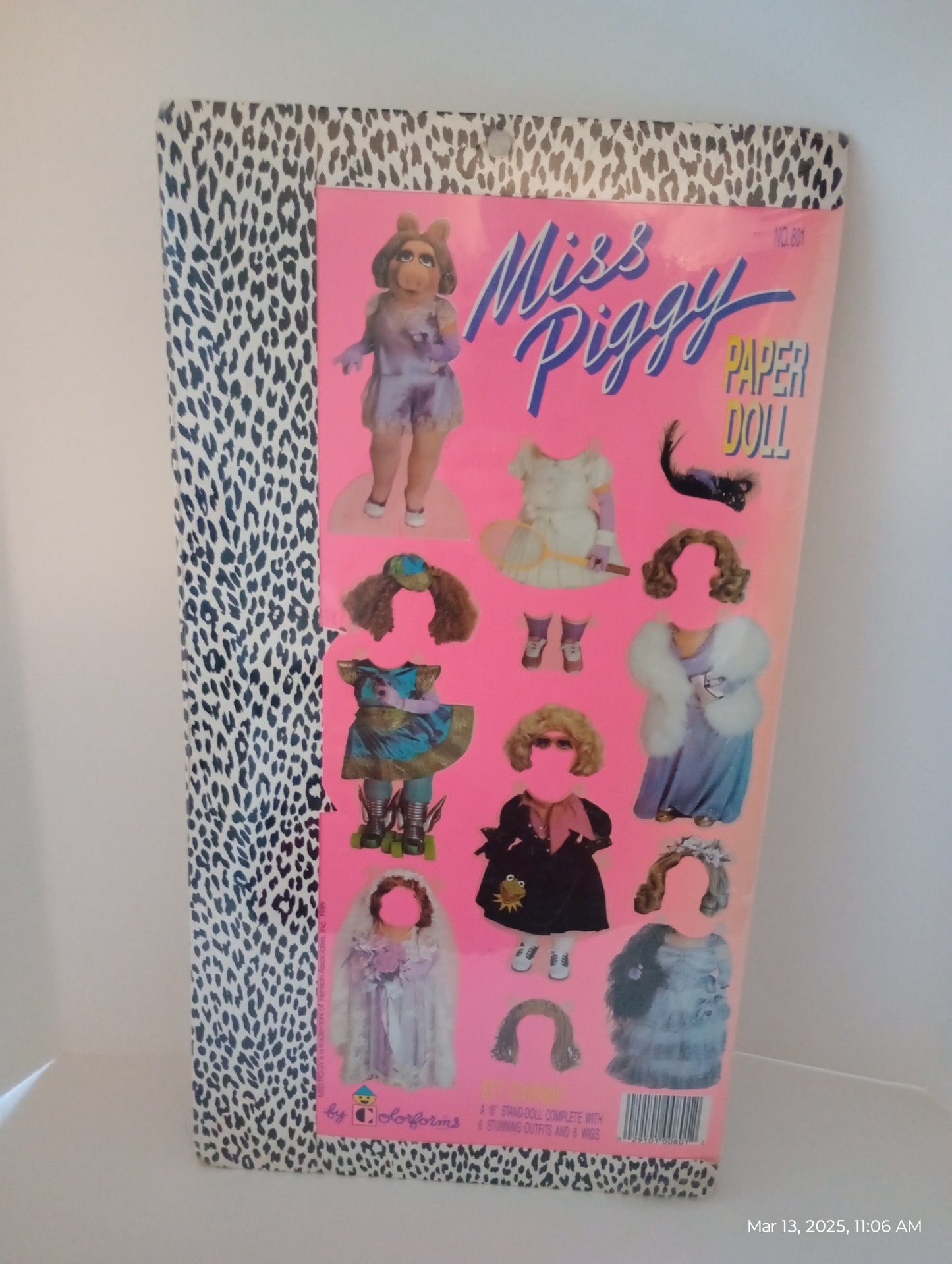 Miss piggy vintage paper doll